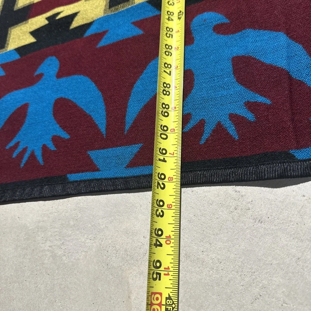 LARGE VINTAGE MEXICAN THUNDERBIRD BLANKET 81